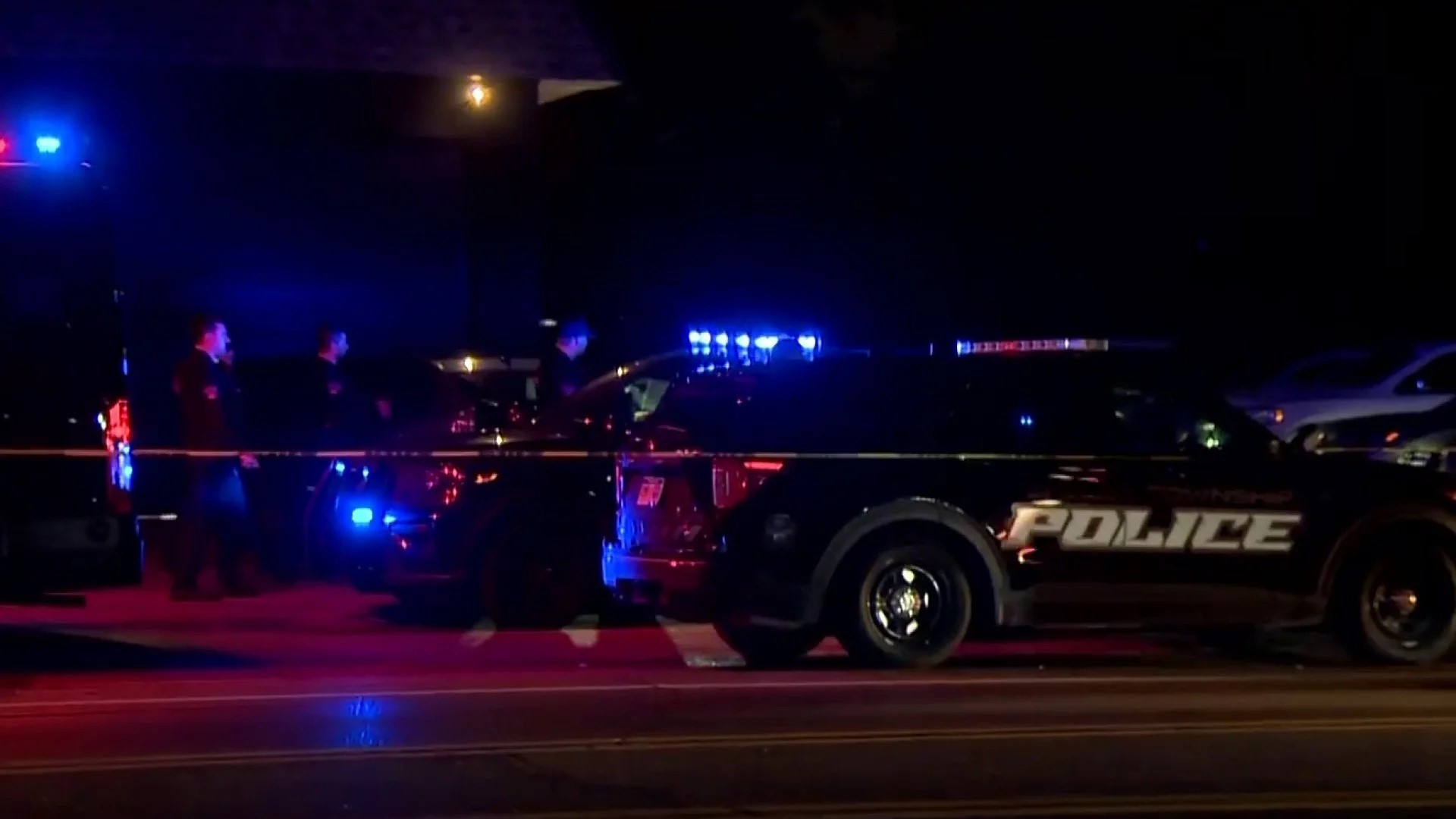 Patrol vehicles on scene
