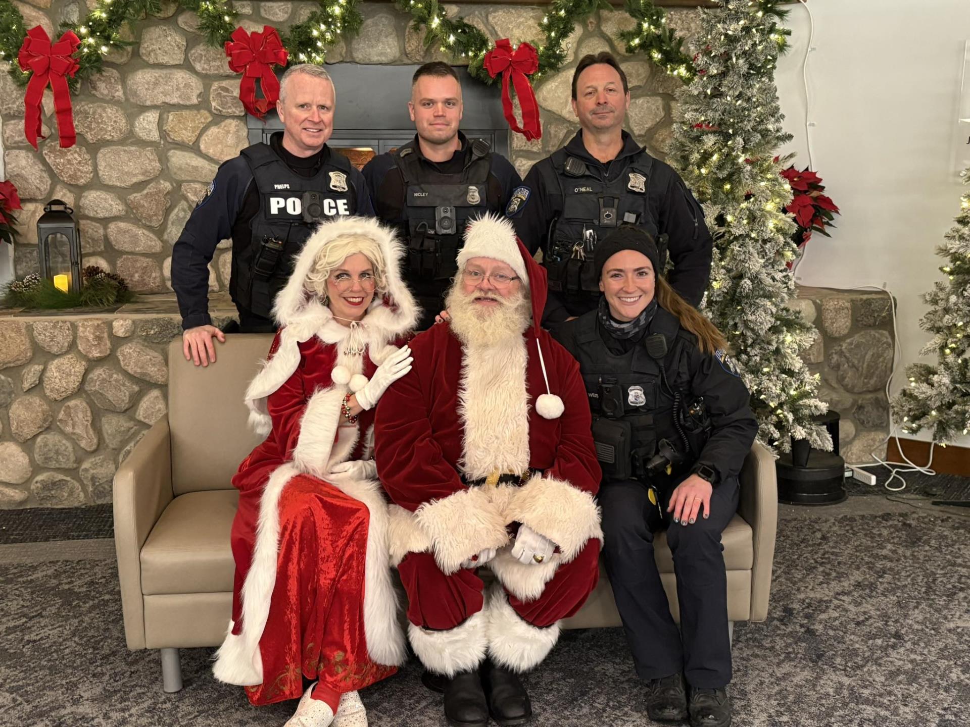 Officers at Christmas Aglow
