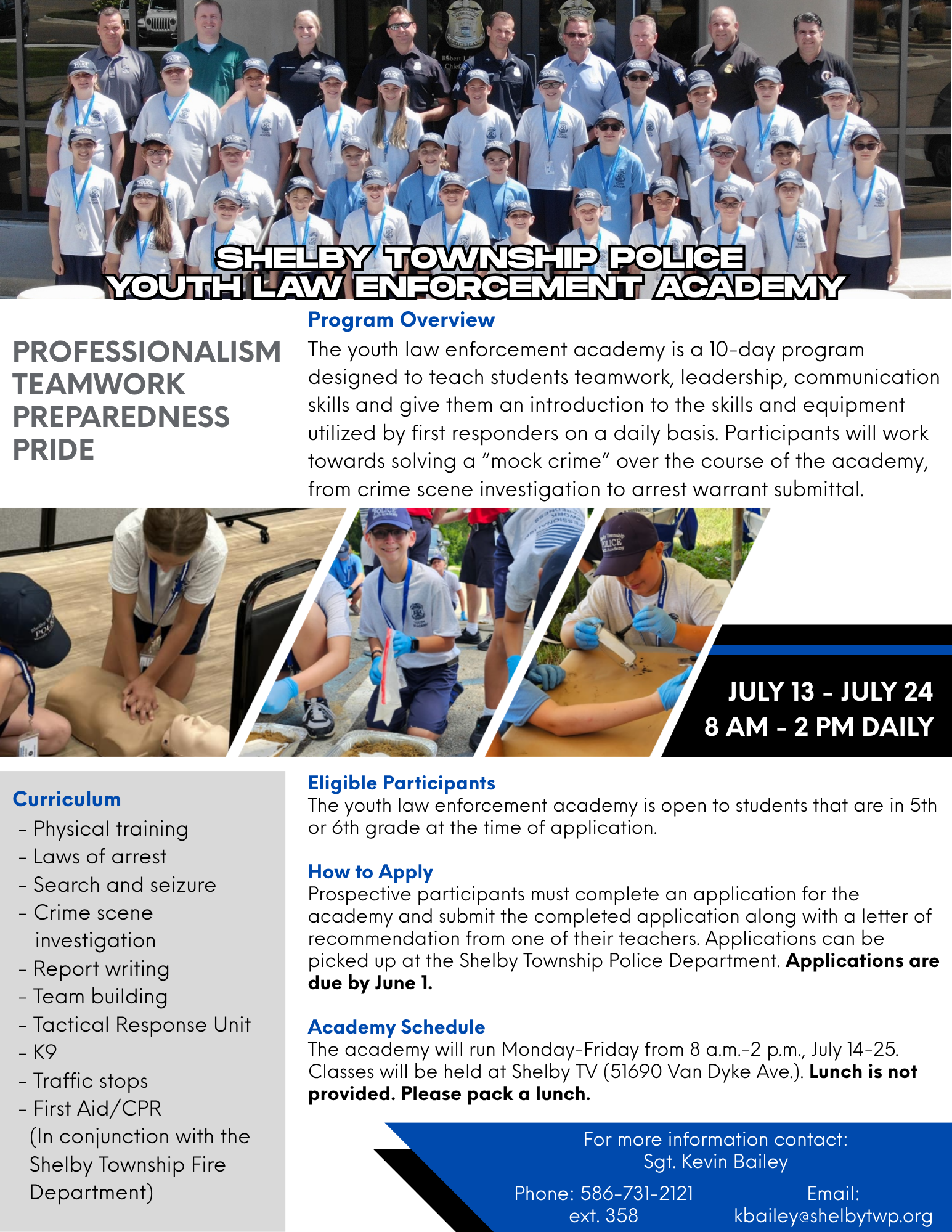 Youth academy 2026